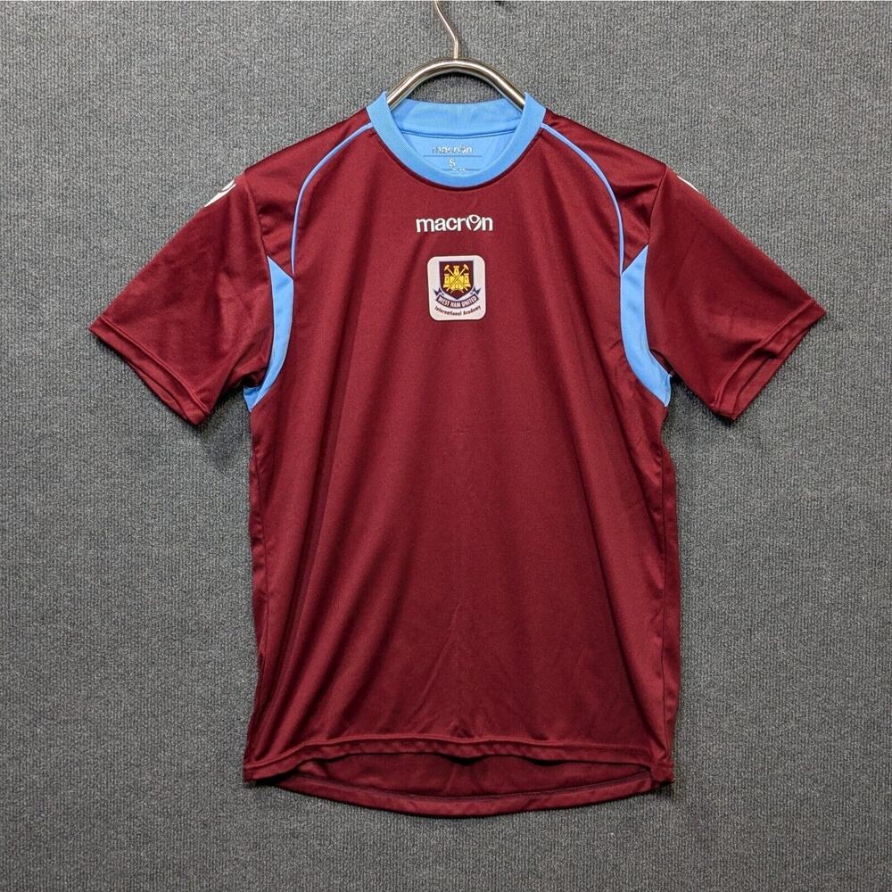 West Ham United Training Jersey Mens Small Soccer Macron Football 2010-2012